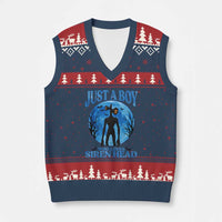 Siren Head V-Neck Knit Sweater Vest Supernatural American Cryptid Boys - Wonder Print Shop