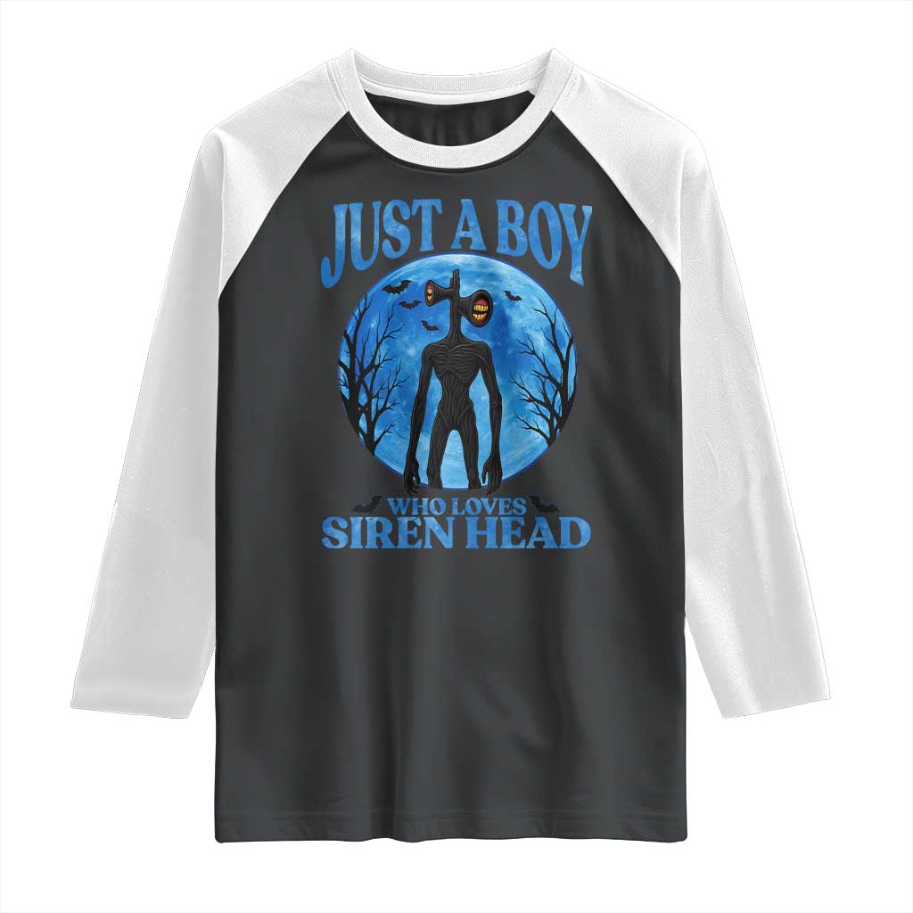 Siren Head Raglan Shirt Supernatural American Cryptid Boys - Wonder Print Shop