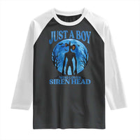 Siren Head Raglan Shirt Supernatural American Cryptid Boys - Wonder Print Shop