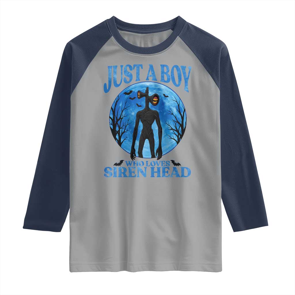 Siren Head Raglan Shirt Supernatural American Cryptid Boys - Wonder Print Shop