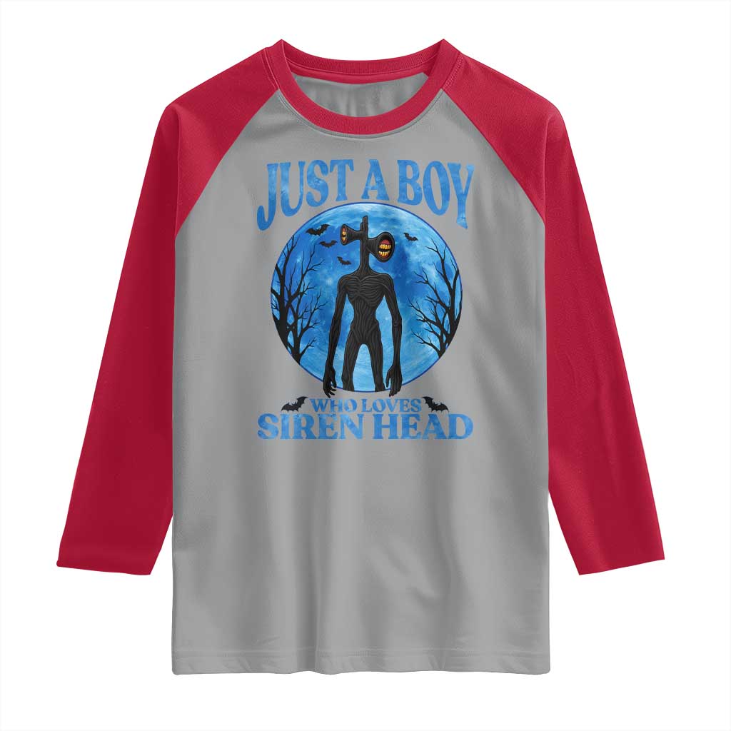 Siren Head Raglan Shirt Supernatural American Cryptid Boys - Wonder Print Shop