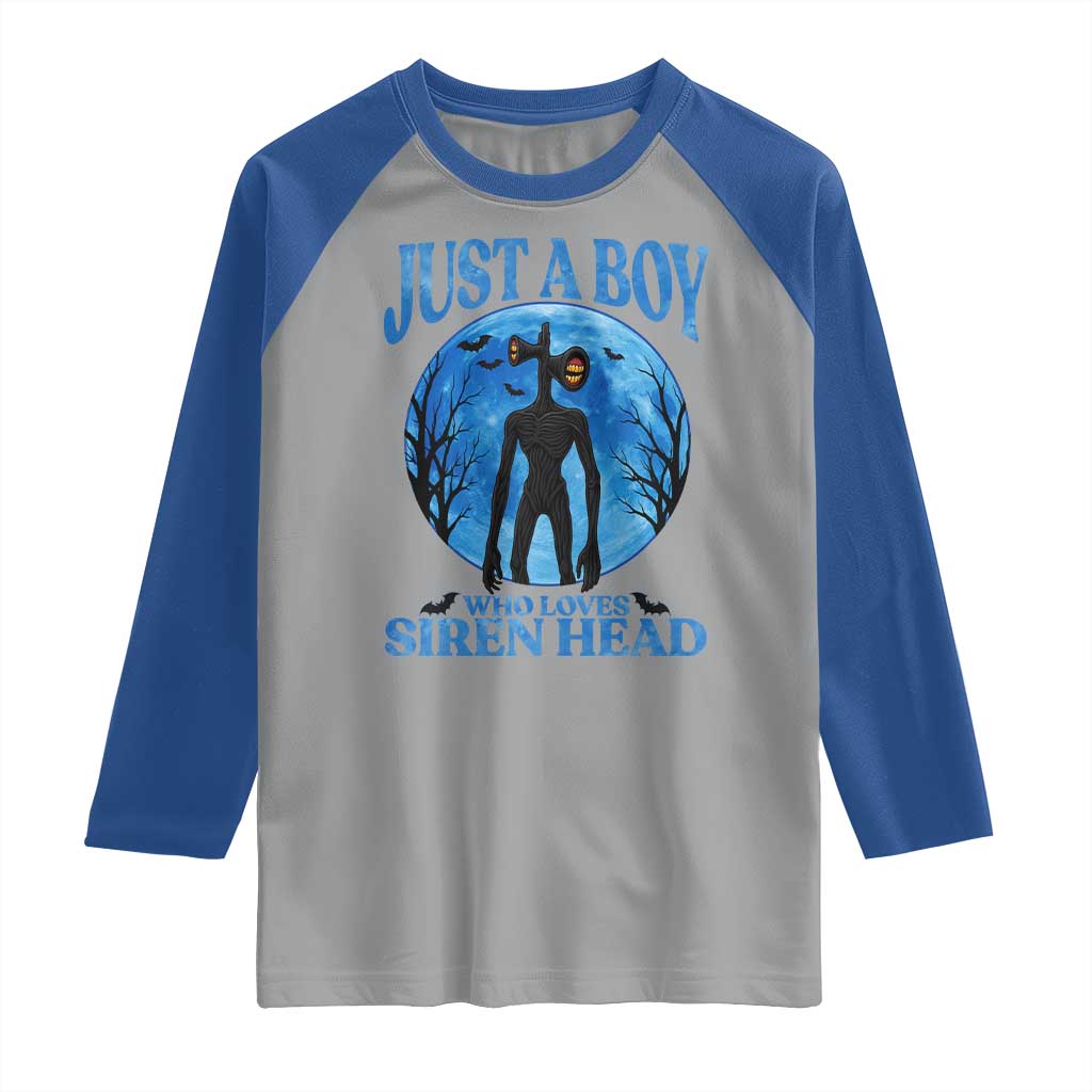 Siren Head Raglan Shirt Supernatural American Cryptid Boys - Wonder Print Shop