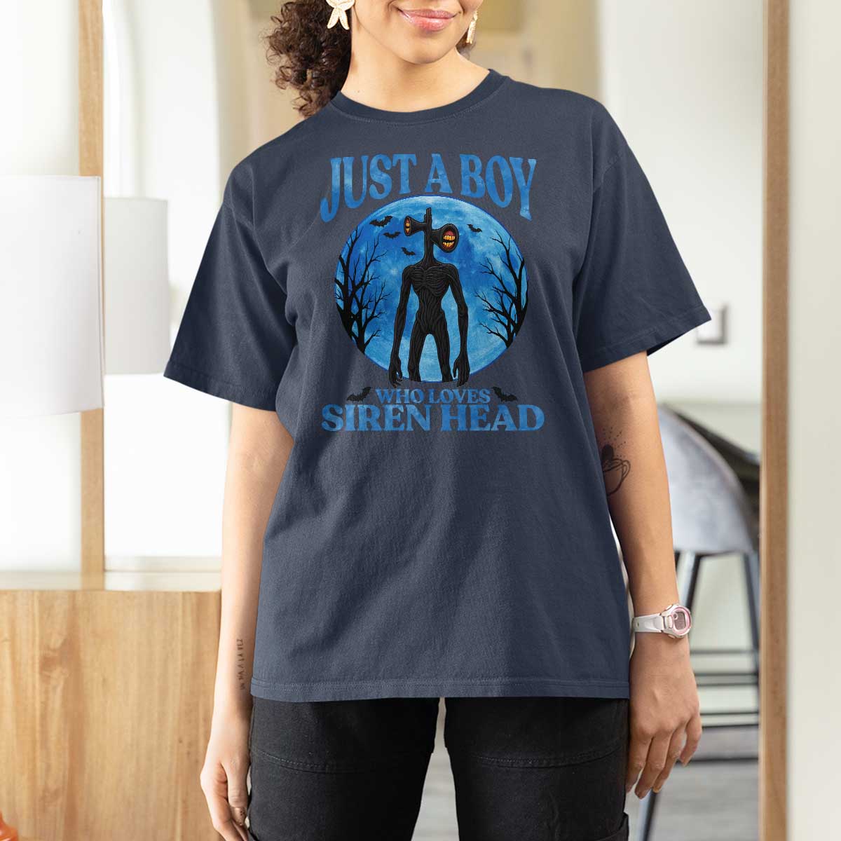 Siren Head T Shirt For Women Supernatural American Cryptid Boys - Wonder Print Shop