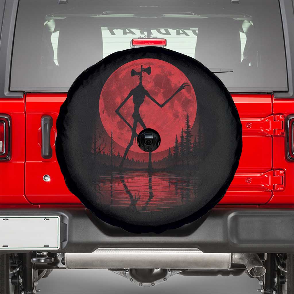 Siren Head Spare Tire Cover Supernatural American Cryptid Full Blood Moon Halloween - Wonder Print Shop