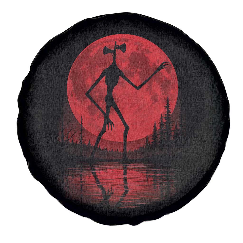 Siren Head Spare Tire Cover Supernatural American Cryptid Full Blood Moon Halloween - Wonder Print Shop