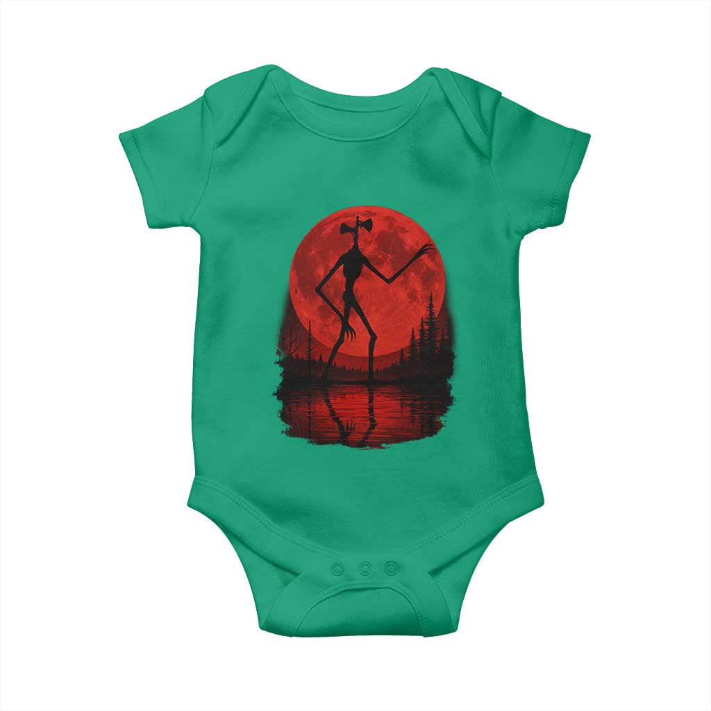 Siren Head Baby Onesie Supernatural American Cryptid Full Blood Moon Halloween - Wonder Print Shop