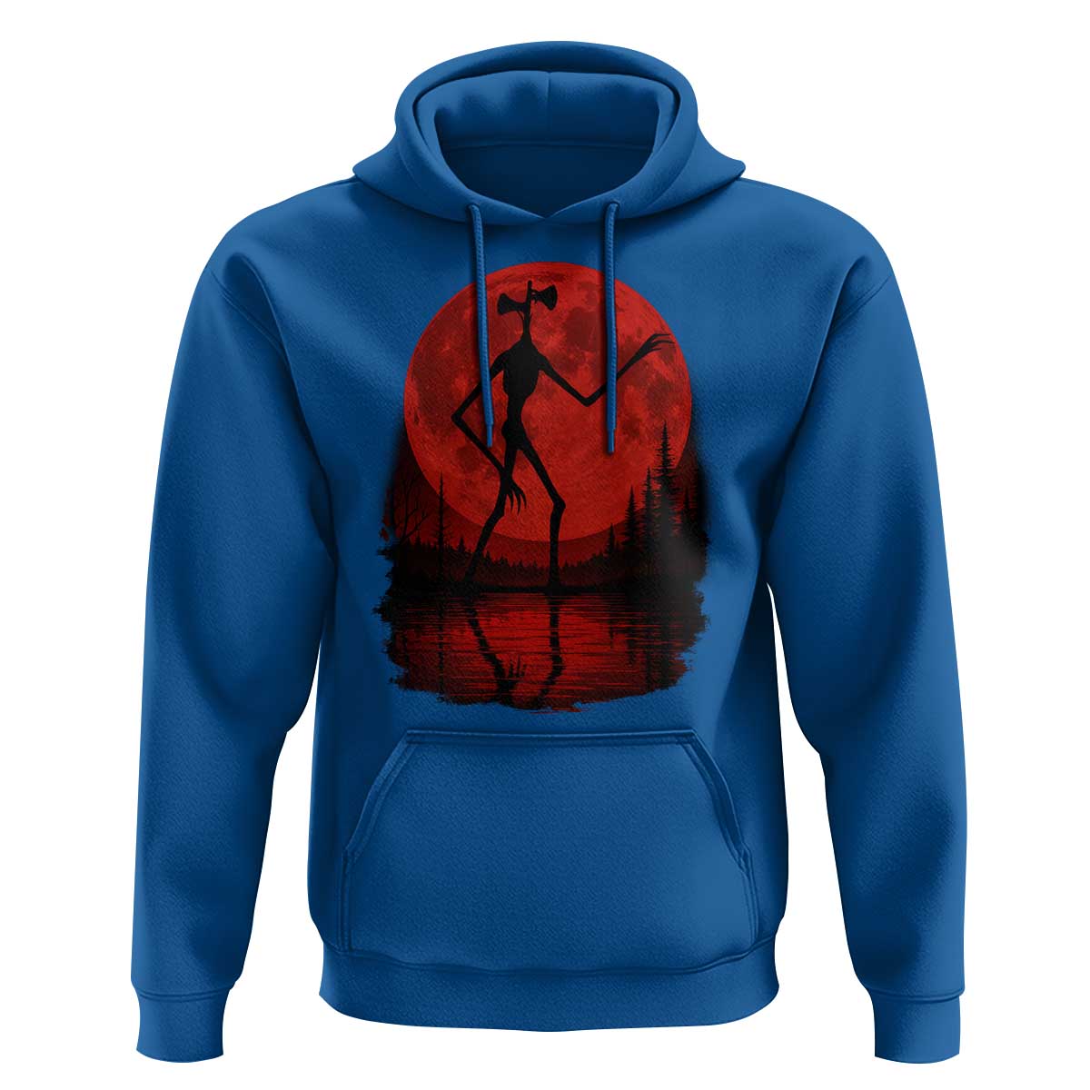 Siren Head Hoodie Supernatural American Cryptid Full Blood Moon Halloween - Wonder Print Shop