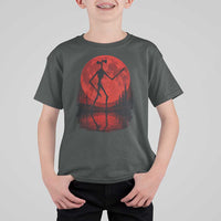 Siren Head T Shirt For Kid Supernatural American Cryptid Full Blood Moon Halloween - Wonder Print Shop