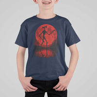 Siren Head T Shirt For Kid Supernatural American Cryptid Full Blood Moon Halloween - Wonder Print Shop