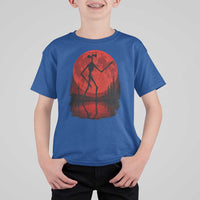 Siren Head T Shirt For Kid Supernatural American Cryptid Full Blood Moon Halloween - Wonder Print Shop