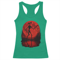 Siren Head Racerback Tank Top Supernatural American Cryptid Full Blood Moon Halloween - Wonder Print Shop