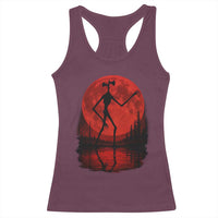 Siren Head Racerback Tank Top Supernatural American Cryptid Full Blood Moon Halloween - Wonder Print Shop