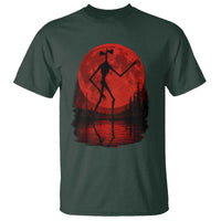 Siren Head T Shirt Supernatural American Cryptid Full Blood Moon Halloween - Wonder Print Shop