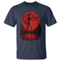 Siren Head T Shirt Supernatural American Cryptid Full Blood Moon Halloween - Wonder Print Shop