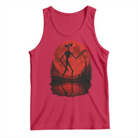 Siren Head Tank Top Supernatural American Cryptid Full Blood Moon Halloween - Wonder Print Shop