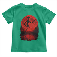 Siren Head Toddler T Shirt Supernatural American Cryptid Full Blood Moon Halloween - Wonder Print Shop