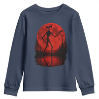 Siren Head Youth Sweatshirt Supernatural American Cryptid Full Blood Moon Halloween - Wonder Print Shop