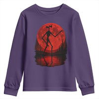 Siren Head Youth Sweatshirt Supernatural American Cryptid Full Blood Moon Halloween - Wonder Print Shop