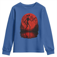 Siren Head Youth Sweatshirt Supernatural American Cryptid Full Blood Moon Halloween - Wonder Print Shop
