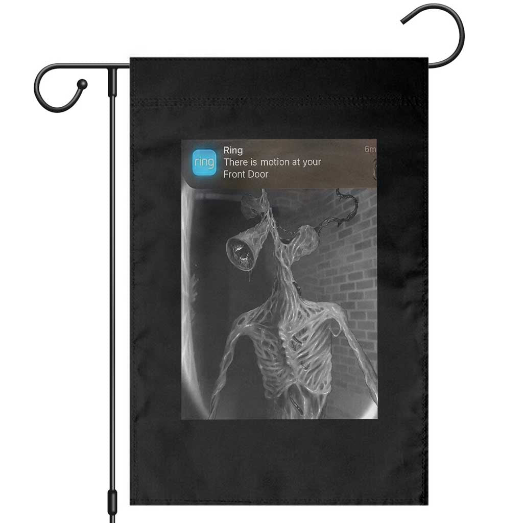 Funny Siren Head Garden Flag Ring with Motion Meme - Wonder Print Shop