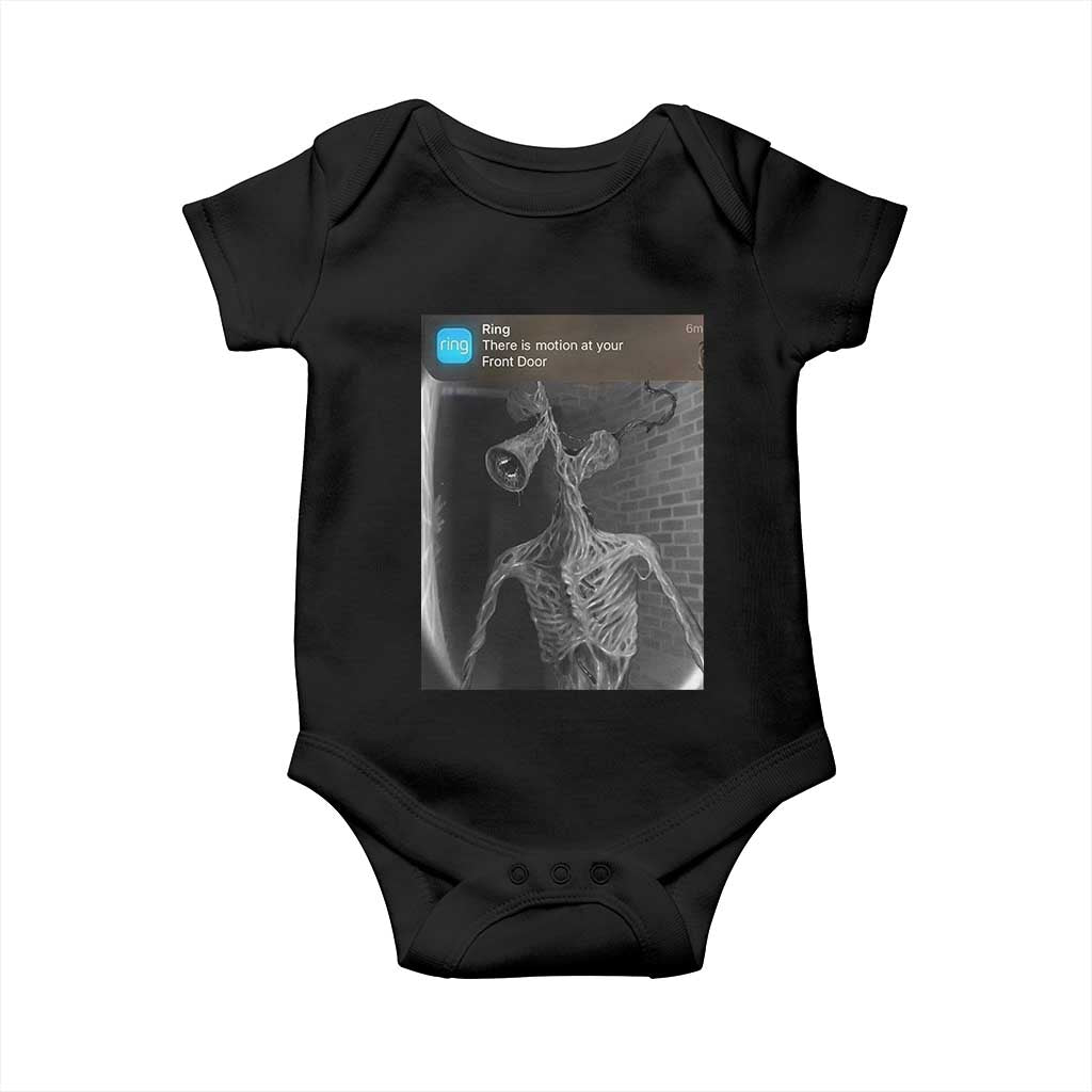Funny Siren Head Baby Onesie Ring with Motion Meme - Wonder Print Shop