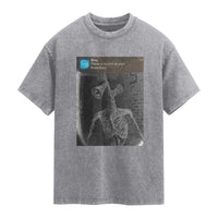 Funny Siren Head Washed Cotton T-Shirt Ring with Motion Meme