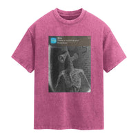 Funny Siren Head Washed Cotton T-Shirt Ring with Motion Meme