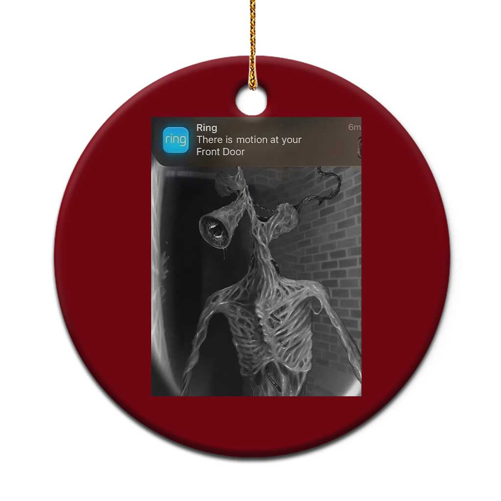 Funny Siren Head Ceramic Ornament Ring with Motion Meme - Wonder Print Shop
