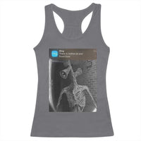 Funny Siren Head Racerback Tank Top Ring with Motion Meme - Wonder Print Shop