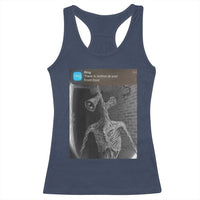 Funny Siren Head Racerback Tank Top Ring with Motion Meme - Wonder Print Shop