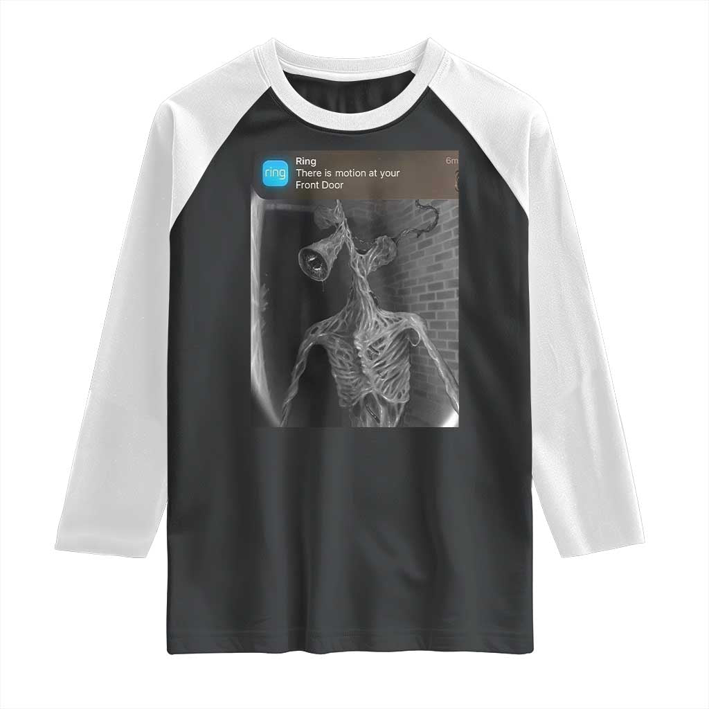 Funny Siren Head Raglan Shirt Ring with Motion Meme - Wonder Print Shop