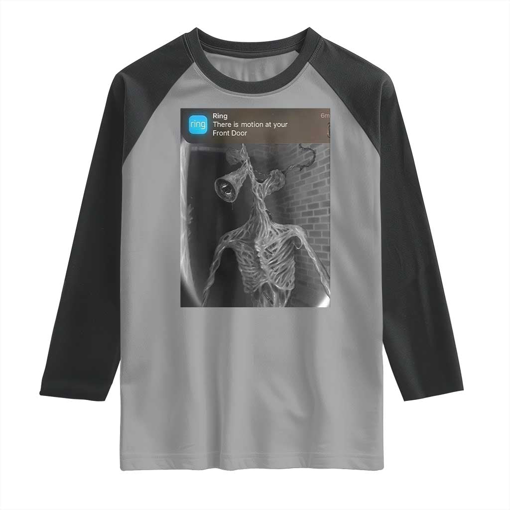 Funny Siren Head Raglan Shirt Ring with Motion Meme - Wonder Print Shop