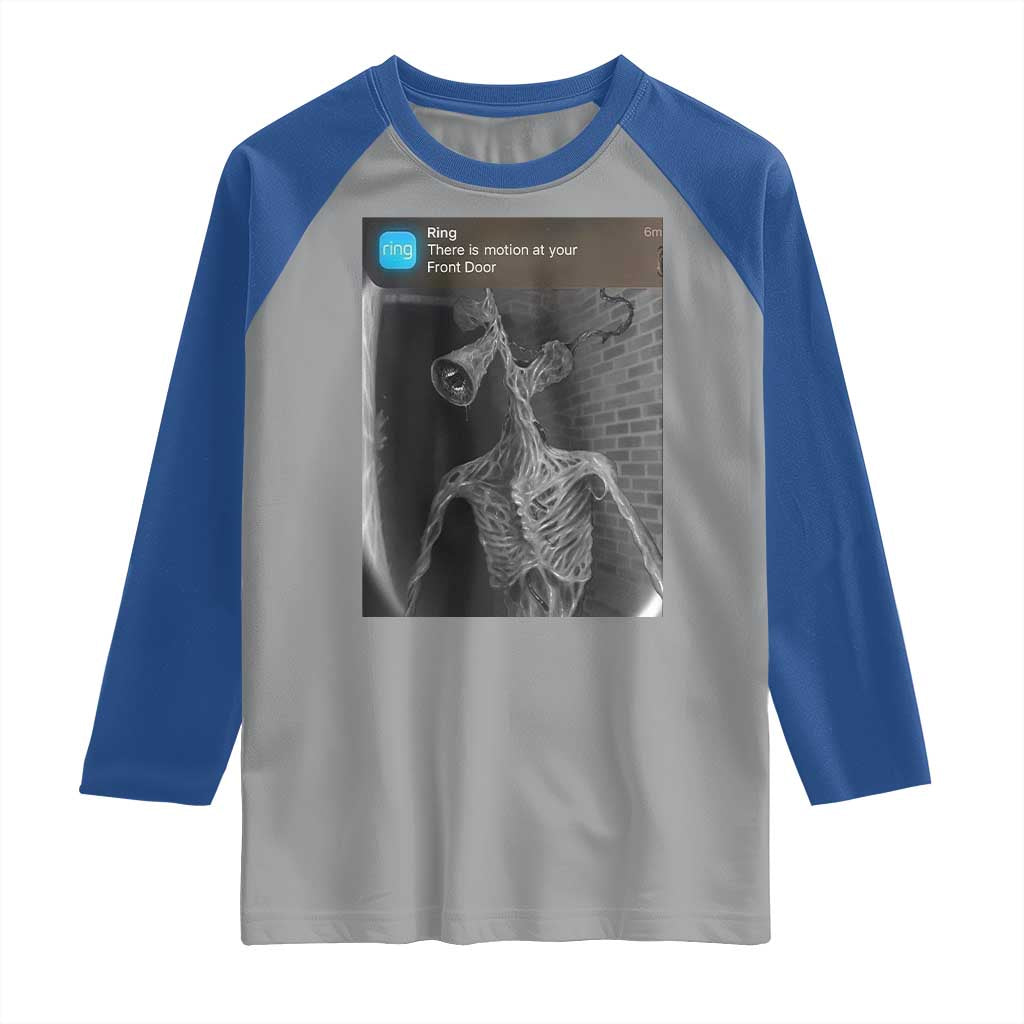 Funny Siren Head Raglan Shirt Ring with Motion Meme - Wonder Print Shop
