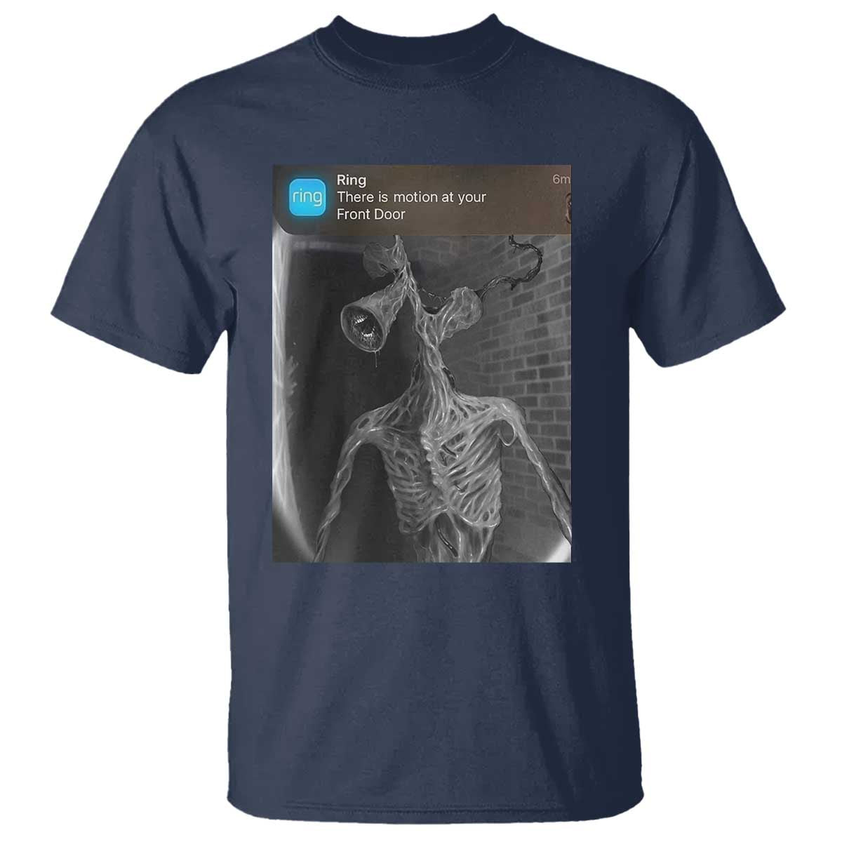 Funny Siren Head T Shirt Ring with Motion Meme - Wonder Print Shop