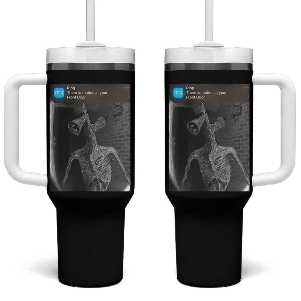 Funny Siren Head Tumbler With Handle Ring with Motion Meme - Wonder Print Shop