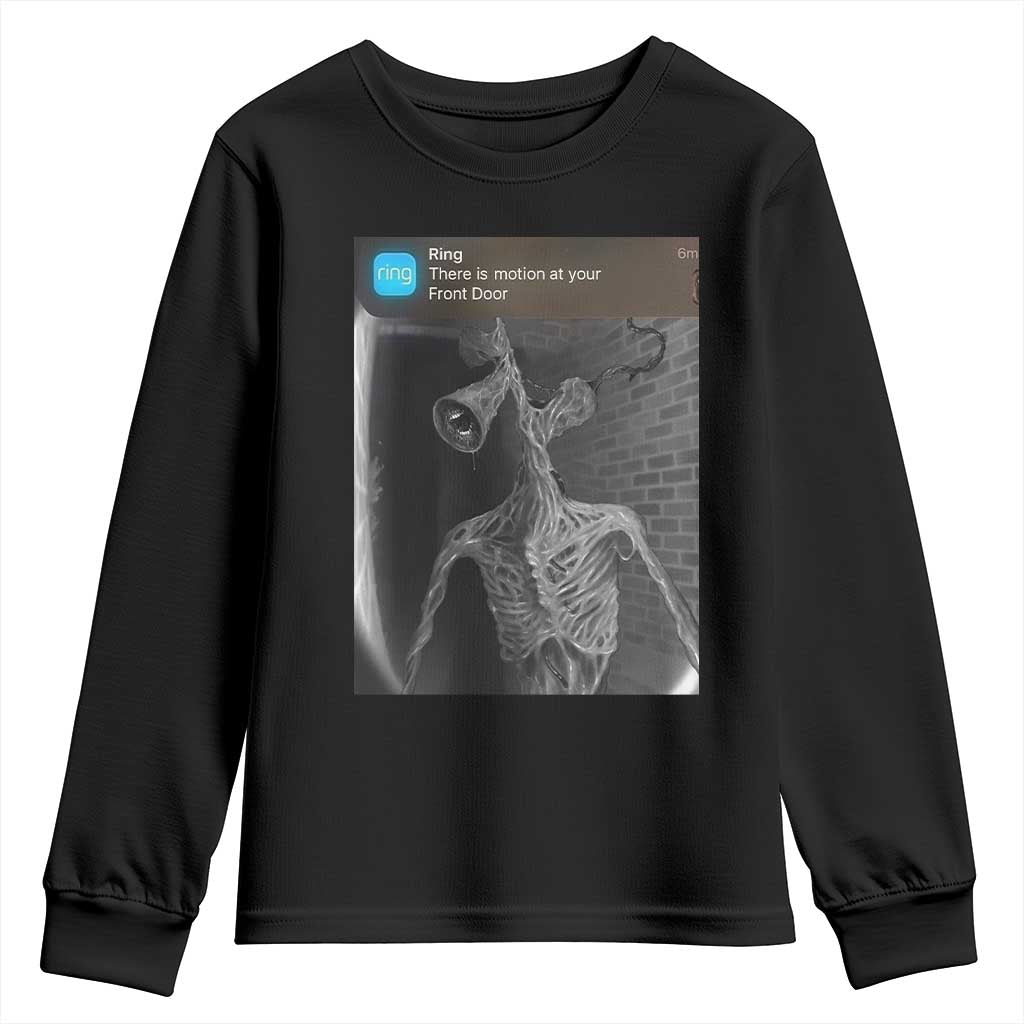 Funny Siren Head Youth Sweatshirt Ring with Motion Meme - Wonder Print Shop
