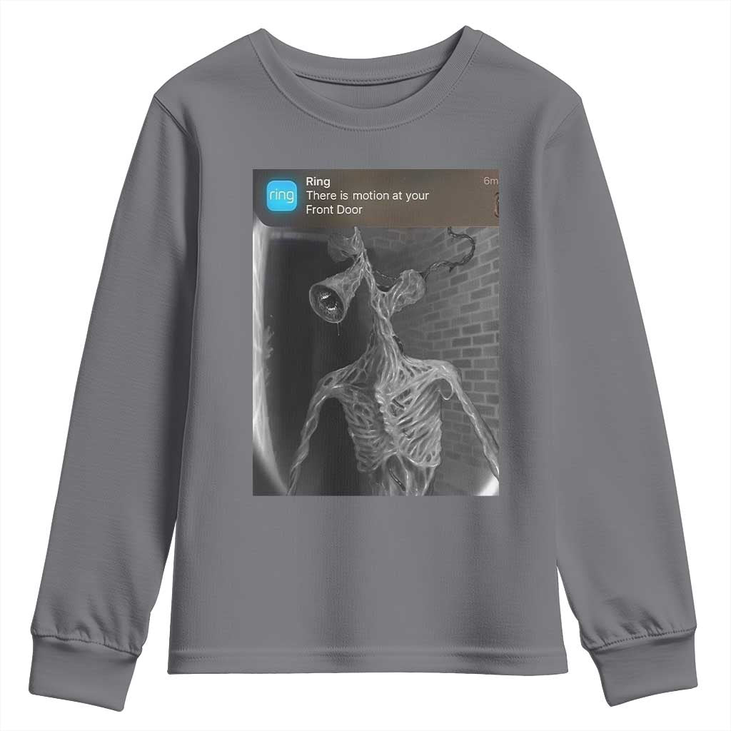 Funny Siren Head Youth Sweatshirt Ring with Motion Meme - Wonder Print Shop