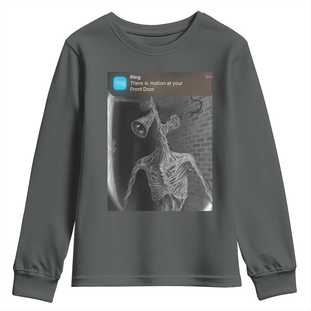 Funny Siren Head Youth Sweatshirt Ring with Motion Meme - Wonder Print Shop