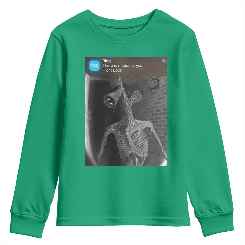 Funny Siren Head Youth Sweatshirt Ring with Motion Meme - Wonder Print Shop