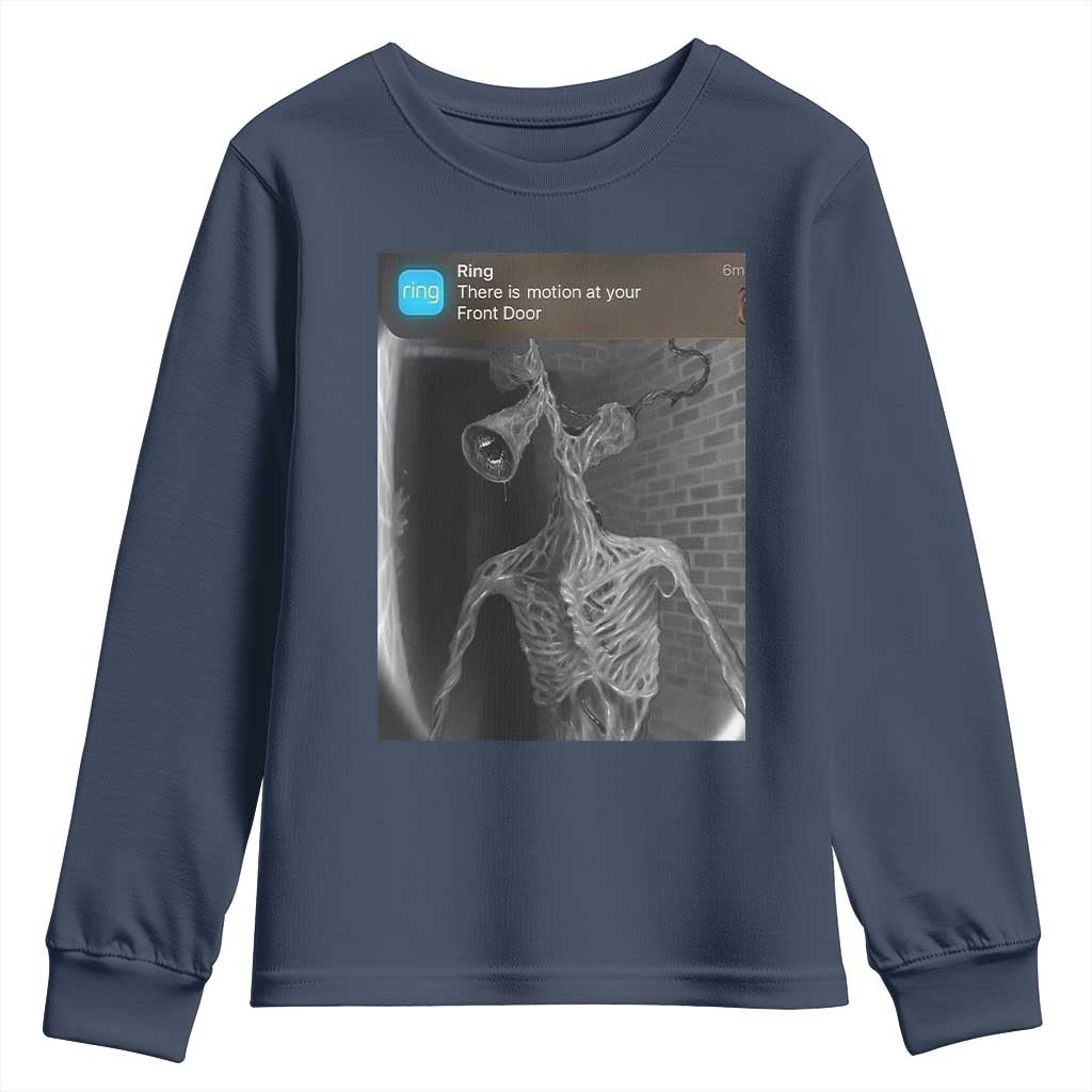 Funny Siren Head Youth Sweatshirt Ring with Motion Meme - Wonder Print Shop