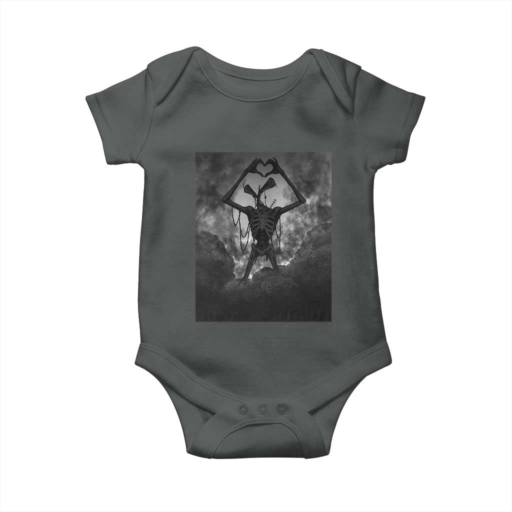 Siren Head Baby Onesie Horror Poster Halloween Supernatural American Cryptid - Wonder Print Shop