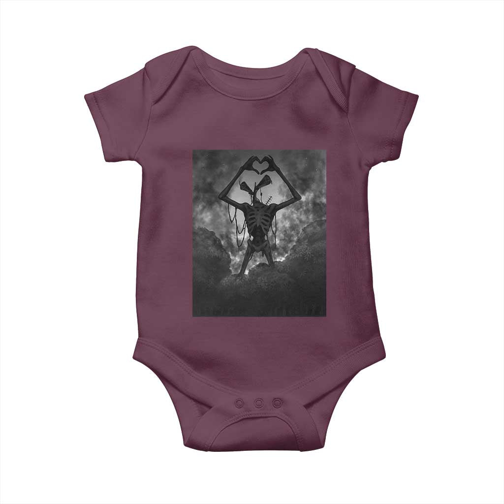 Siren Head Baby Onesie Horror Poster Halloween Supernatural American Cryptid - Wonder Print Shop