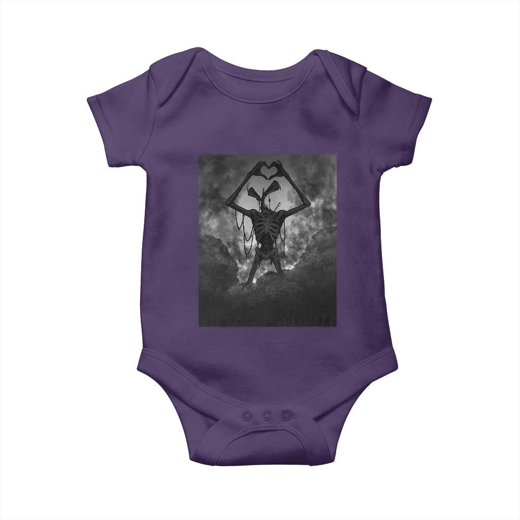 Siren Head Baby Onesie Horror Poster Halloween Supernatural American Cryptid - Wonder Print Shop