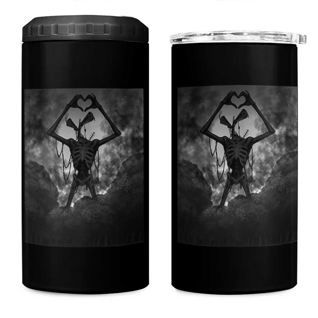 Siren Head 4 in 1 Can Cooler Tumbler Horror Poster Halloween Supernatural American Cryptid - Wonder Print Shop