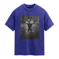Siren Head Washed Cotton T-Shirt Horror Poster Halloween Supernatural American Cryptid
