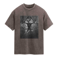 Siren Head Washed Cotton T-Shirt Horror Poster Halloween Supernatural American Cryptid