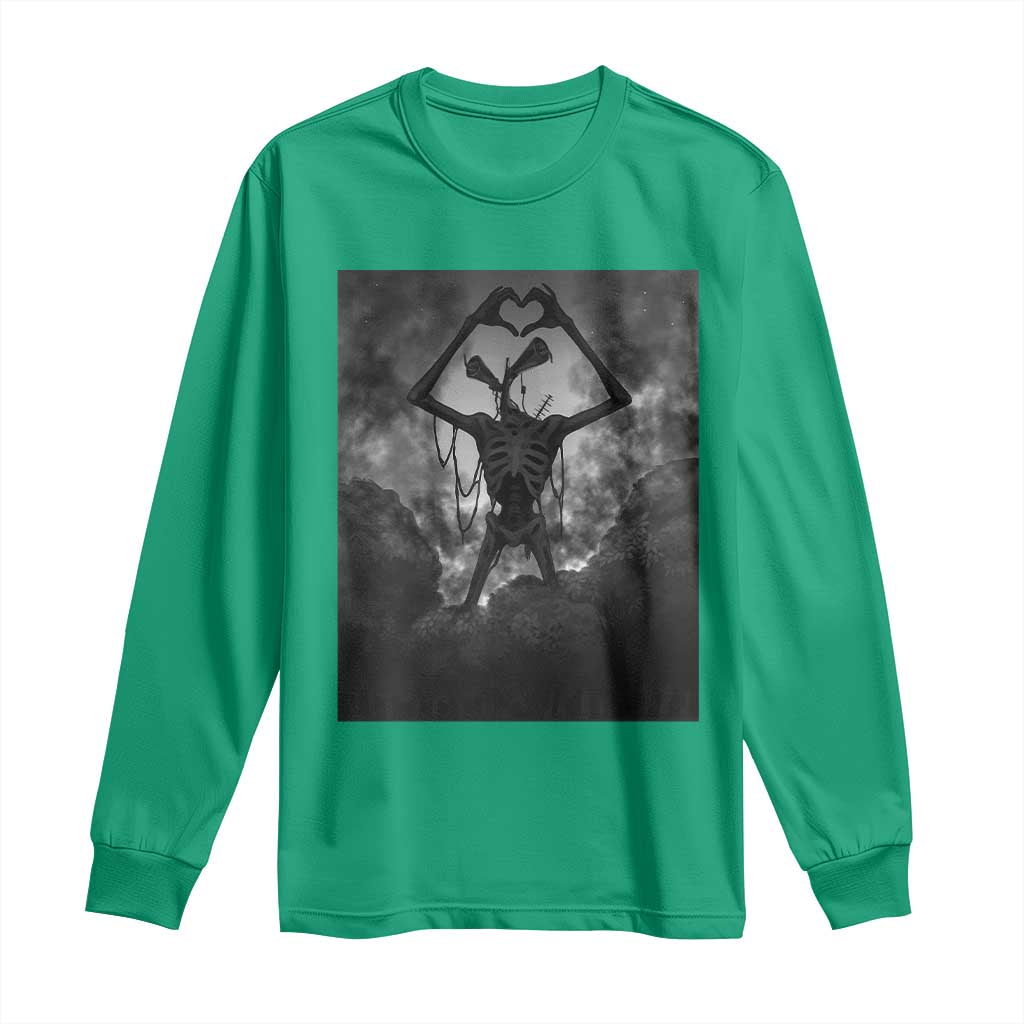 Siren Head Long Sleeve Shirt Horror Poster Halloween Supernatural American Cryptid - Wonder Print Shop