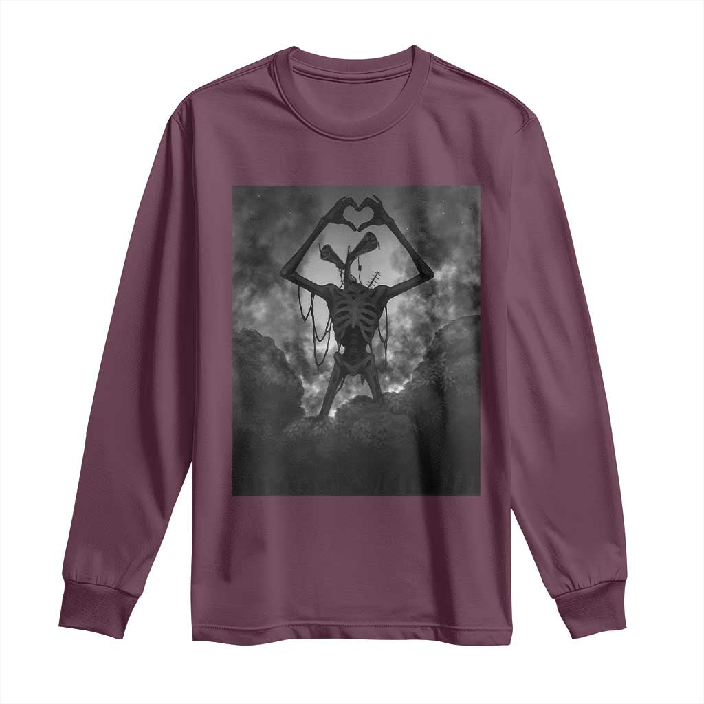 Siren Head Long Sleeve Shirt Horror Poster Halloween Supernatural American Cryptid - Wonder Print Shop