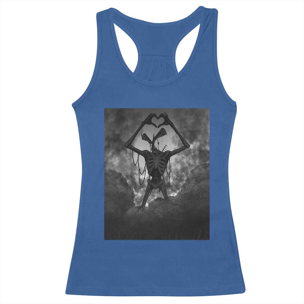 Siren Head Racerback Tank Top Horror Poster Halloween Supernatural American Cryptid - Wonder Print Shop