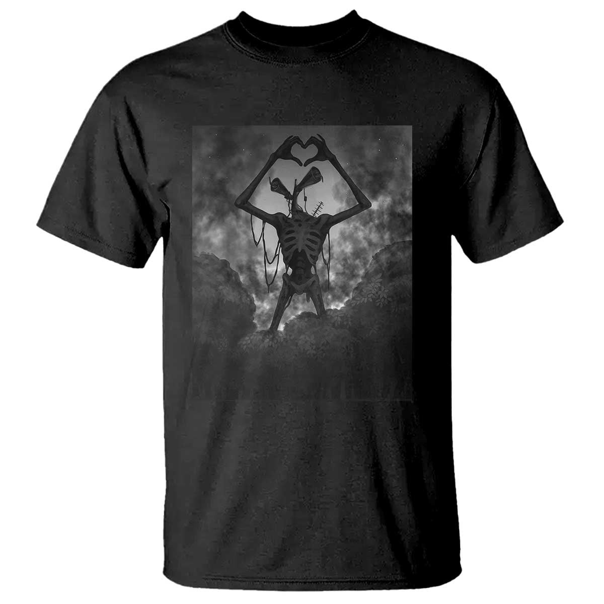 Siren Head T Shirt Horror Poster Halloween Supernatural American Cryptid - Wonder Print Shop